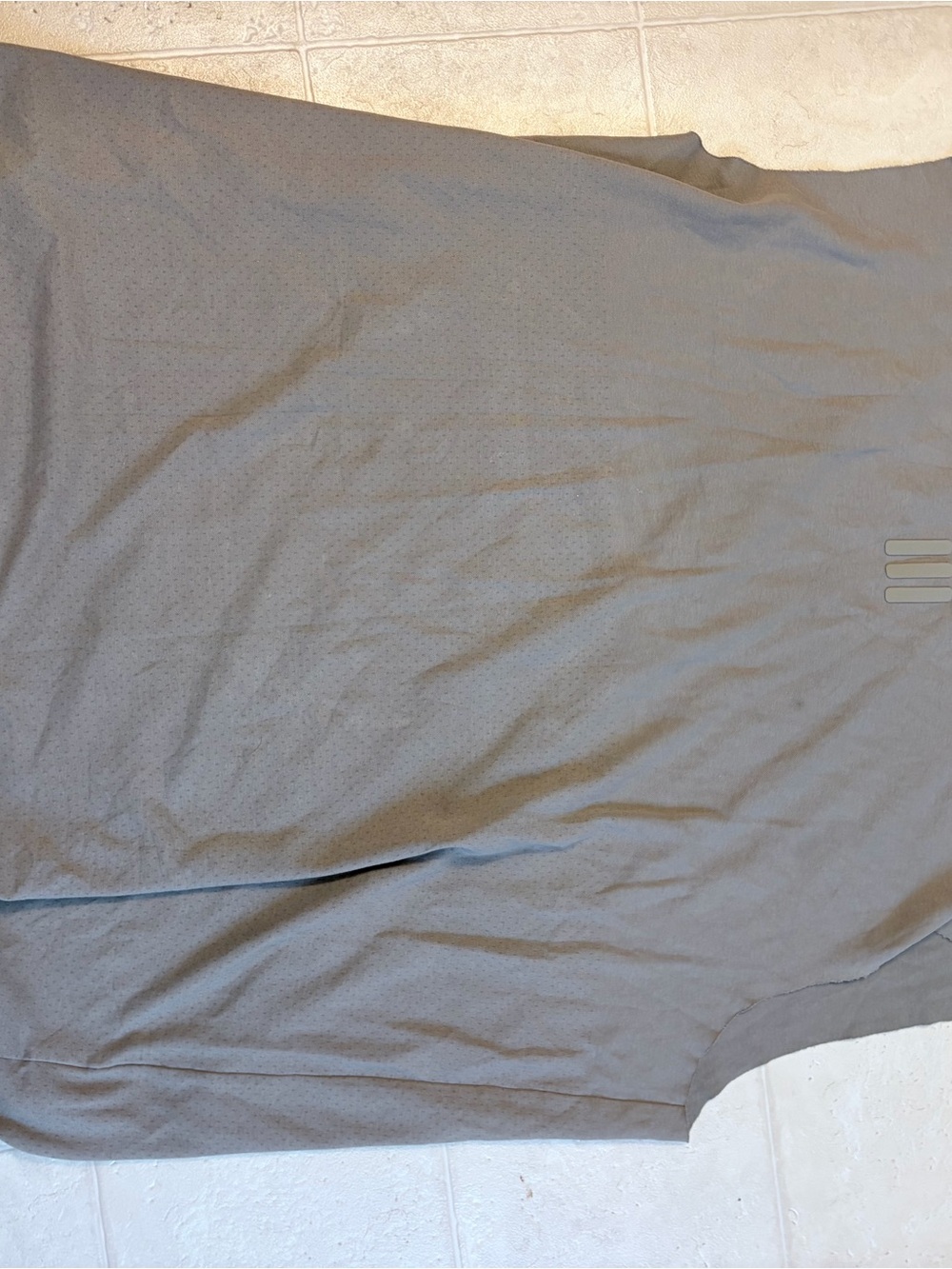 Minimal Three-Stripe Tee Fear of God Adidas — Soft Gray